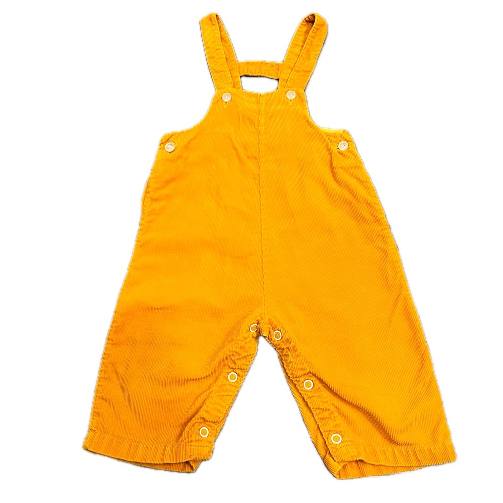 Vintage Sears 1970s 70s Rare Orange Corduroy Overalls fall